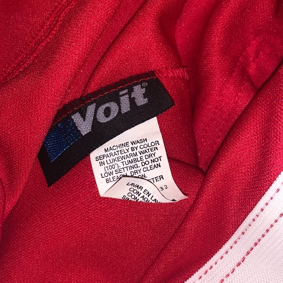 Voit Vintage 90s Red Cycling Bike Athletic Shorts Size XL 40-42 - Picture 5 of 8